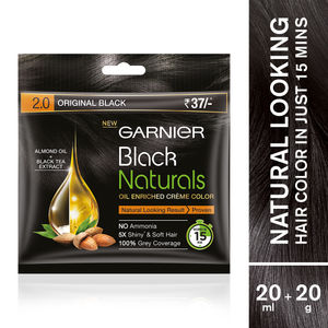 Buy Garnier Black Naturals Oil Enriched Cream Hair Colour At
