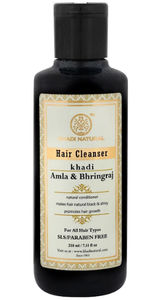 Khadi Natural Amla Bhringraj Hair Cleanser Sls Paraben Free For