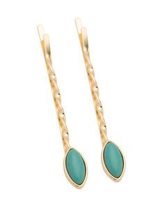Voylla Turquoise Colored Stone Studded Hair Pins At Nykaa Com