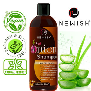 Newish Red Onion Shampoo For Hair Regrowth And Hairfall Control