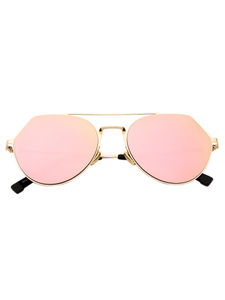 rose gold sunglasses reflective