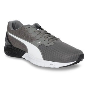 puma grey sports shoes