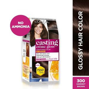 L Oreal Paris Casting Creme Gloss Hair Color 300 Darkest Brown Save Rs 80