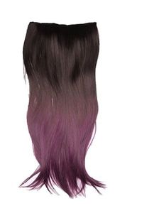 Streak Street Ombre Clip On Hair Extensions Purple Royale At