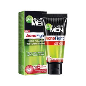 Garnier Men Acno Fight Face Wash Pimple Clearing Whitening Cream