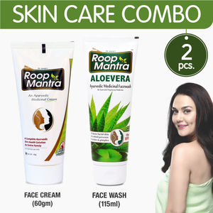 Roop Mantra Skin Care Combo Face Cream 60gm Aloe Vera Face Wash