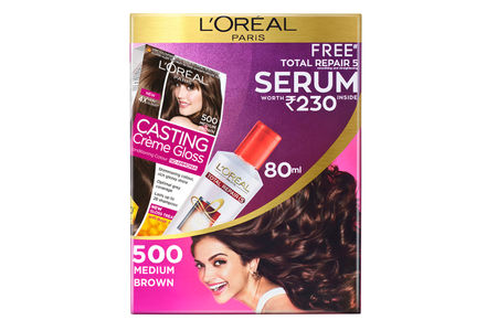 L Oreal Paris Casting Cream Gloss Hair Color 500 Medium Brown