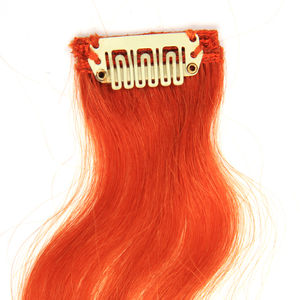 Tress Town Clip On Hair Extensions Real Hair Streaks Salmon