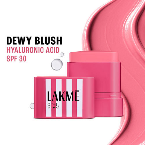 Lakme 9to5 Hya Beach Edit Blush, SPF 30, Creamy Texture, Dewy Finish