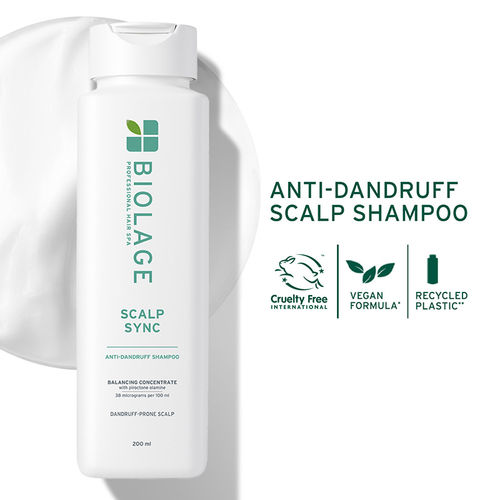 Biolage Scalp Sync Anti-Dandruff Shampoo with Piroctone Olamine, Balances scalp upto 72HRS