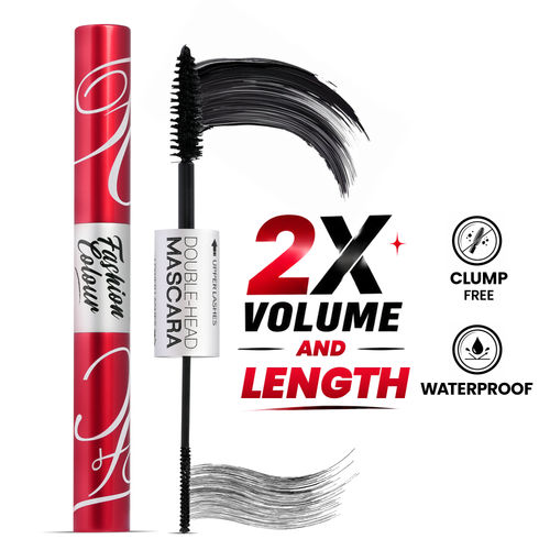FASHION COLOUR Platinum Double Head Mascara For Upper & Lower Lashes