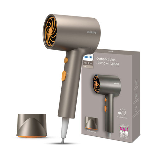 Philips 1600W Hair Dryer| Glossy, Glass Hair Finish | 30M Negative Ions | BHD321/06