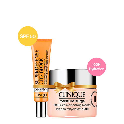 Clinique Superdefense SPF 50 Sunscreen + 100H Moisture Surge Duo