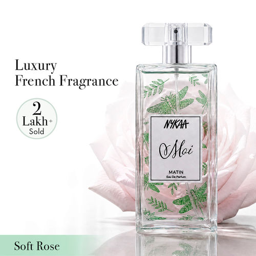 Moi Matin Soft Rose Long-Lasting Perfume For Women Floral Musky Day Night EDP | Cedarwood, Magnolia