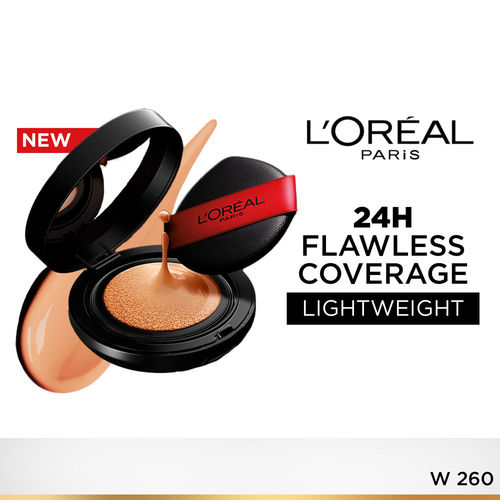 L'Oreal Paris Infallible Cushion Foundation, 24H Flawless Coverage, No Oxidation