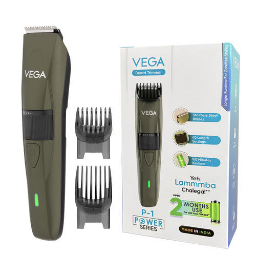 VEGA Power Series P-1 Beard Trimmer For Men - Green (VHTH-25)