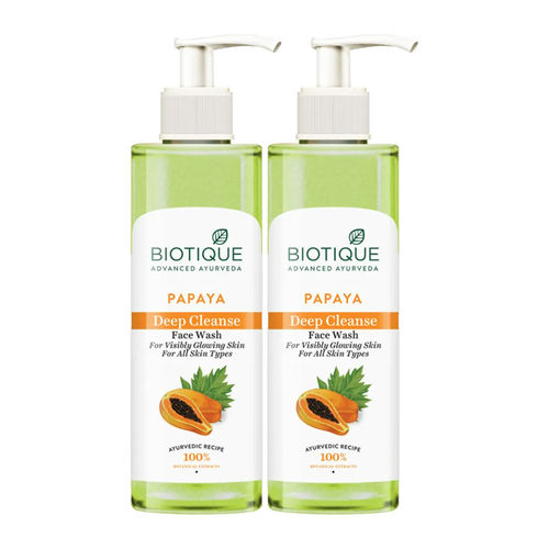 Biotique Papaya Visibly Flawless Face Wash (Pack Of 2)