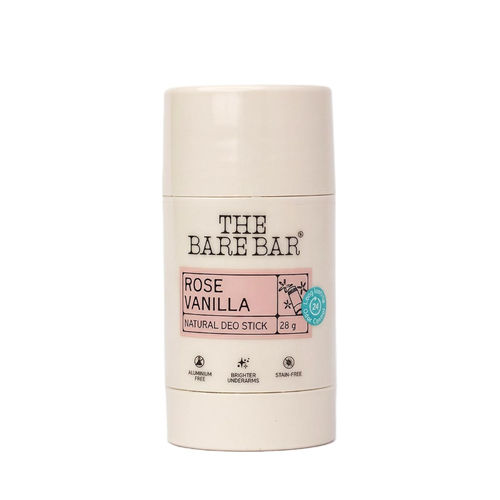 THE BARE BAR Rose Vanilla Natural Deodorant Stick
