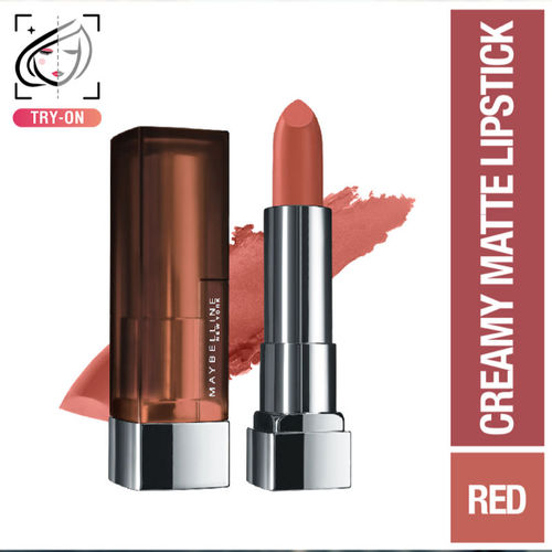 Maybelline New York Maybelline Color Sensational Creamy Matte Lipstick, 12H Formula - 640 Red Liberation