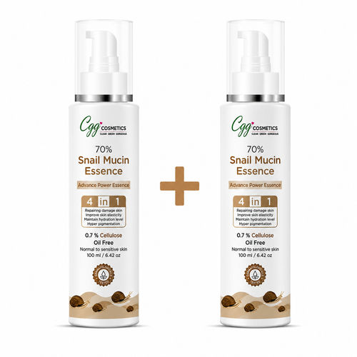 CGG Cosmetics slay with 70% Snail Mucin Essence, Snail Cellulose Buy 1 Get 1 Free