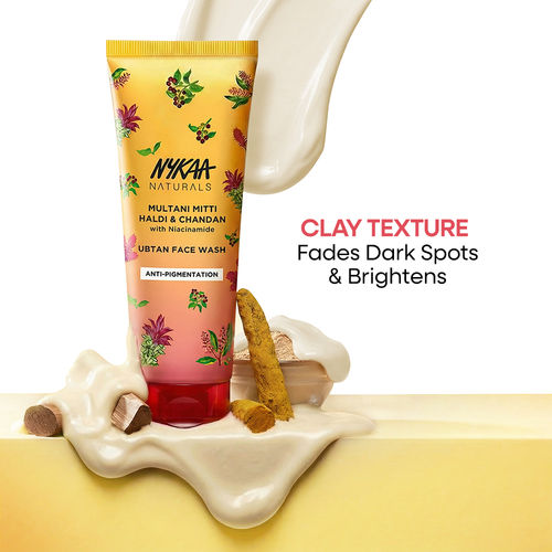 Nykaa Skin Nykaa Oil Control Clay Face Wash With Niacinamide, Multani Mitti, Haldi, Chandan - For All Skin Type