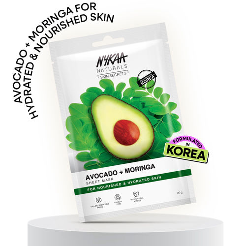 Nykaa Skin Nykaa Green Tea + Aloe Vera Sheet Mask For Hydrated Skin - Formulated in Korea - For All Skin Types
