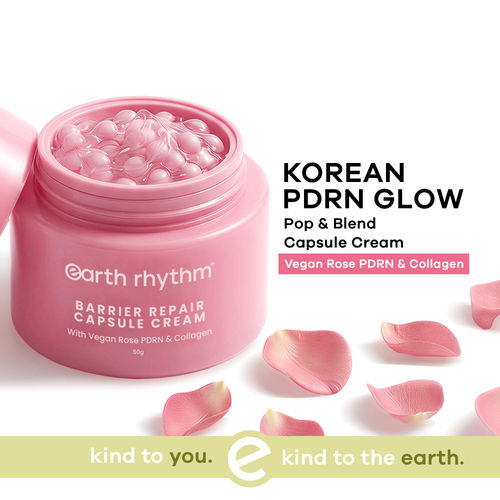 Earth Rhythm Capsule Cream For Barrier Repair With Vegan Rose Pdrn & Collagen
