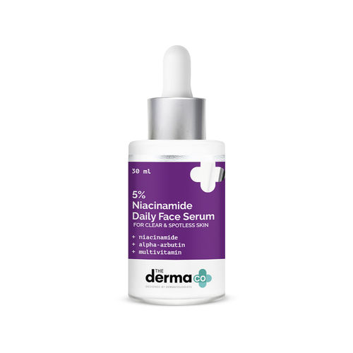 The Derma Co 5% Niacinamide Face Serum With Alpha Arbutin & Multivitamin For Clear & Spotless Skin