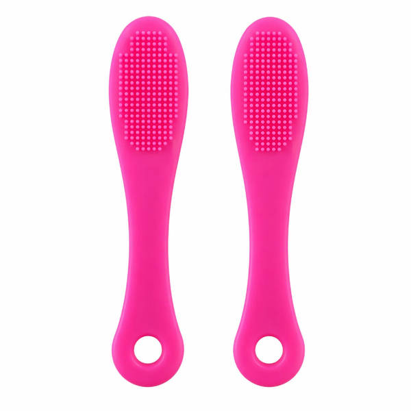 Beautiliss Face Skin Scrubber - Soft Silicone Exfoliator Brush For Nose Pores & Blackheads Pack of 2