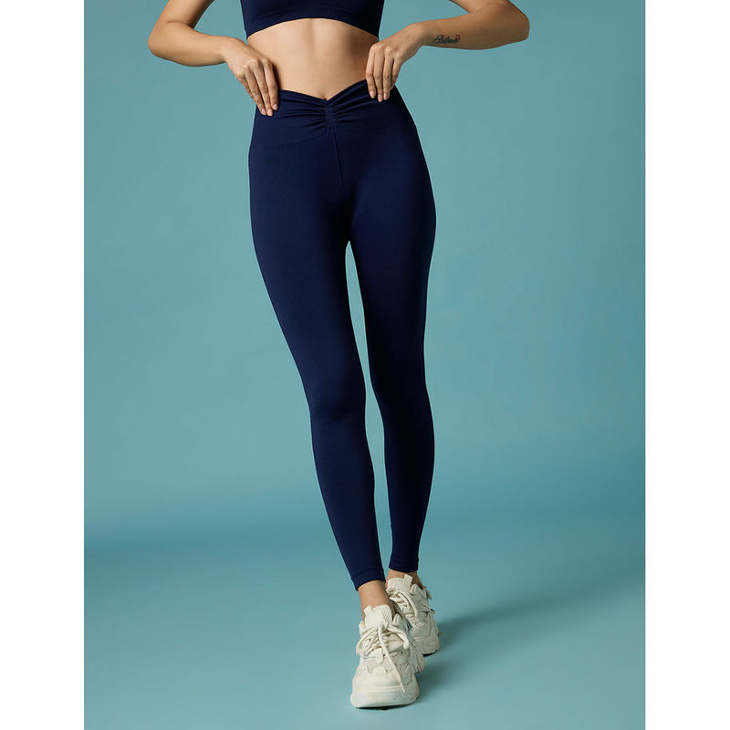 FEIER Illusion Navy Blue Leggings (XS)