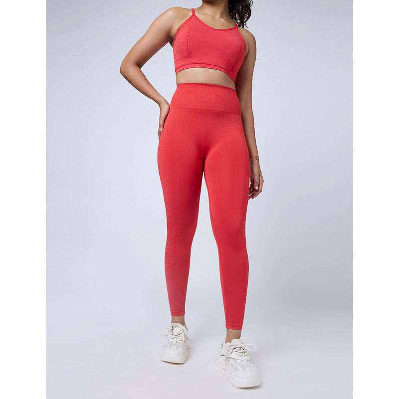 FEIER Air Sculpt Red Elevate Leggings (S)
