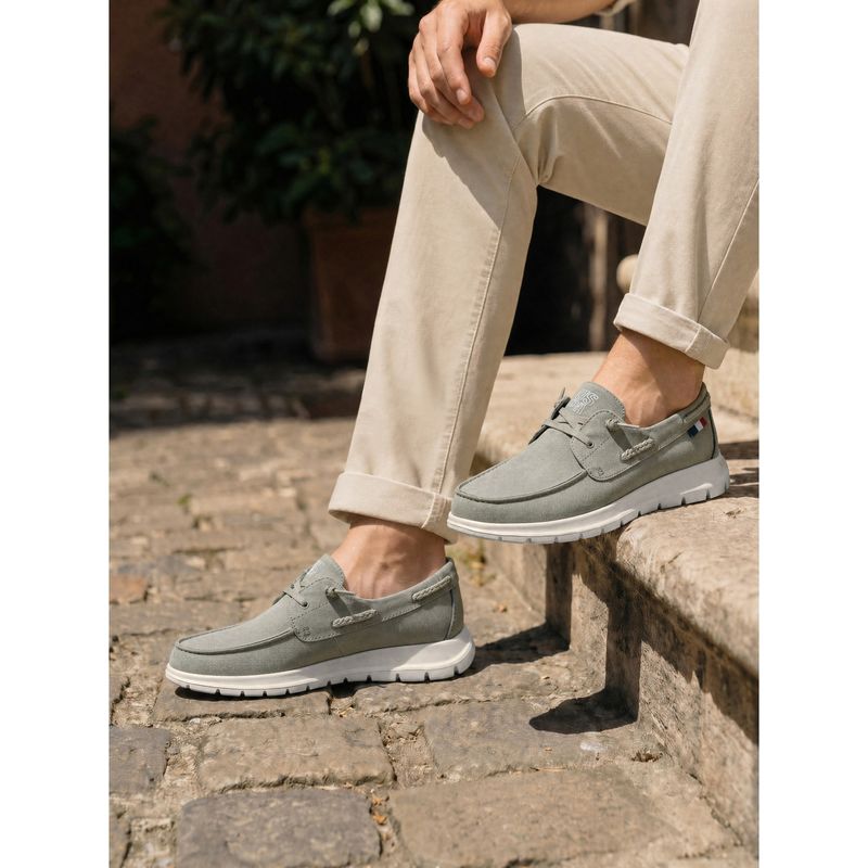 U.S. POLO ASSN. Men Olive CIRO Boat Shoes (UK 10)
