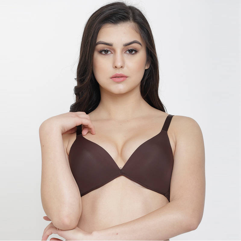 Prettycat Seamless Wirefree T-shirt Bra - Brown (36B)