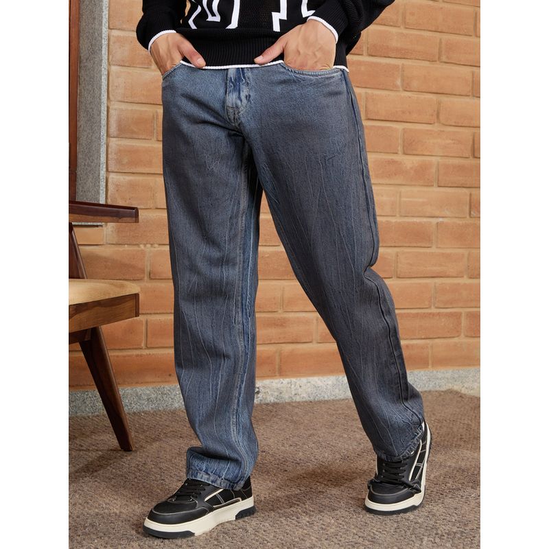WROGN Washed Loose Fit Jeans Blue (28)
