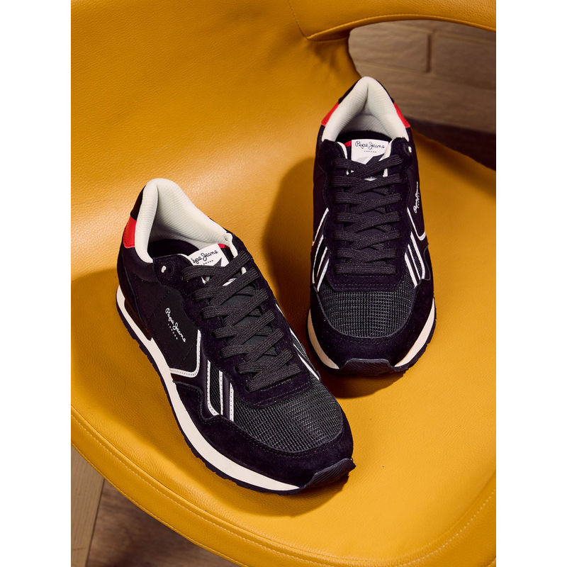 Pepe Jeans Black Retro Anti-Skid Sneakers (EURO 42)