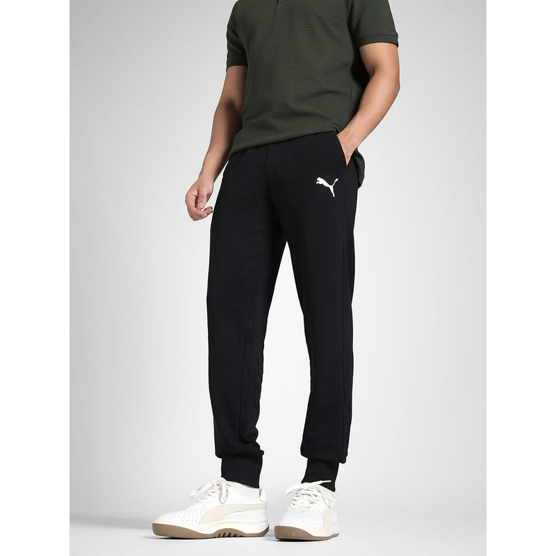 Puma ESS Logo TR cl Men Black Joggers (XL)