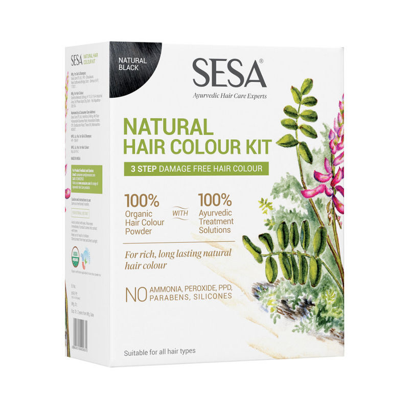 Veestar Ayurvedic Hair Colour Shampoo Box