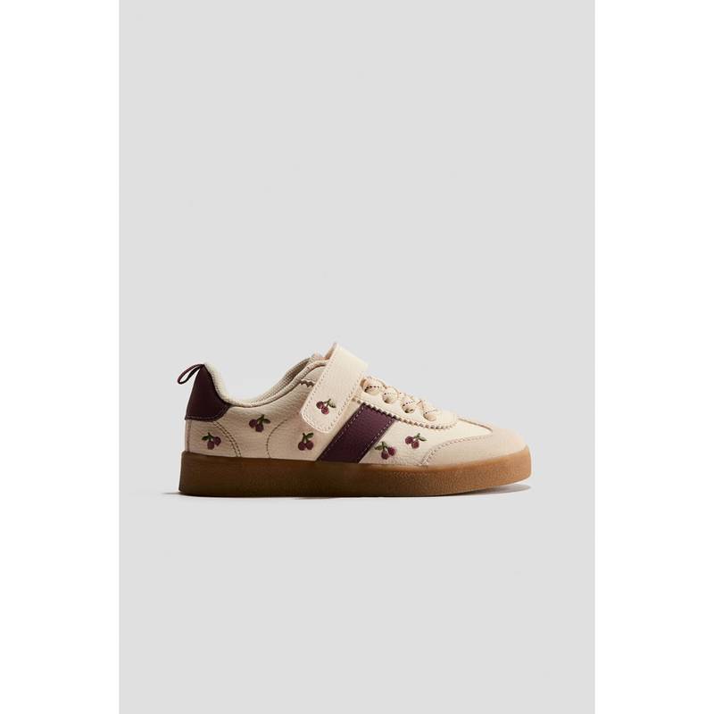 H&M Girls Beige Retro-Style Trainers (UK 8)
