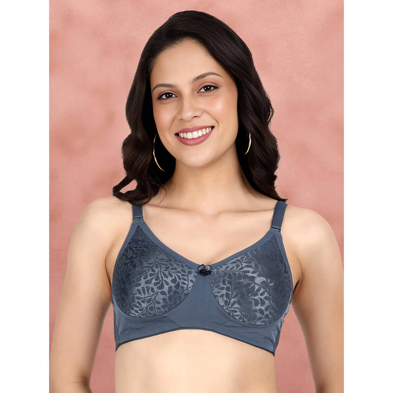 Shyaway by Susie Grey Non-Padded Wire free Seamless Polyester Bra (40B)