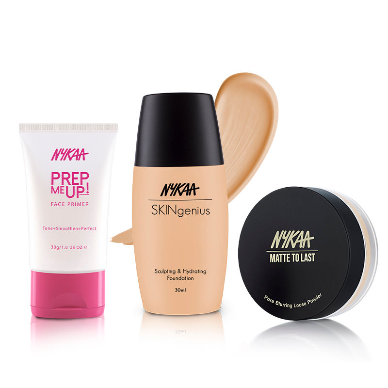 Buy Nykaa Pore Minimizing Matte Combo! Primer, Hydrating Foundation