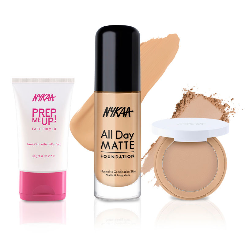 Buy Nykaa Pore Minimizing Combo Matte Face Primer, Liquid Foundation