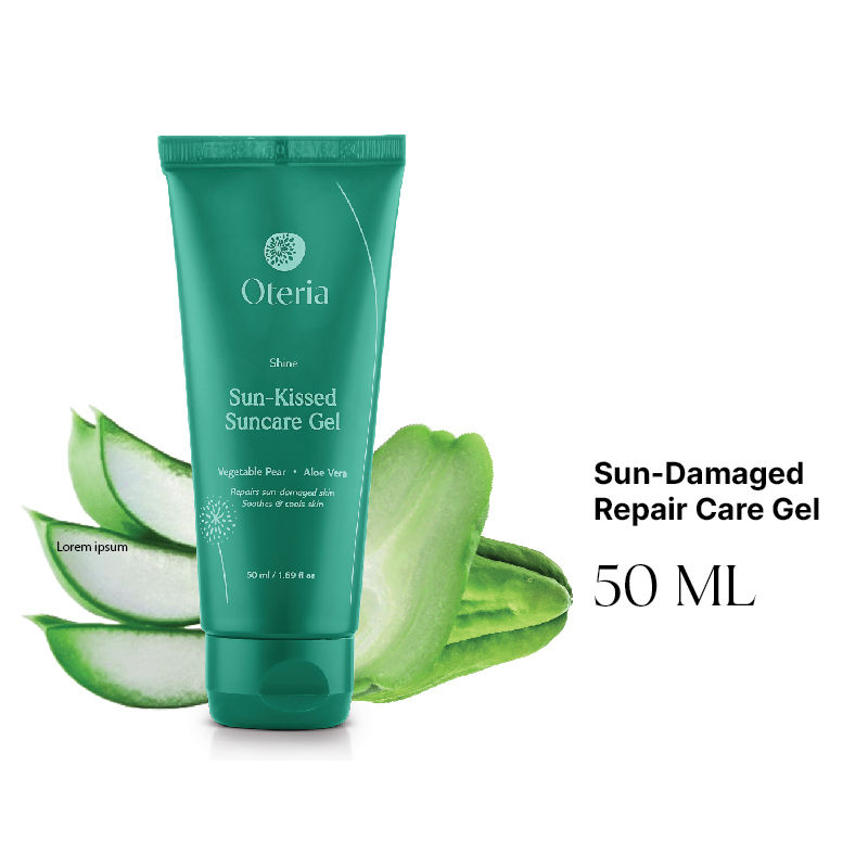 Oteria Sun Kissed Sun Care Gel Soothes Sun Damaged Skin Aloe Vera Gel For All Skin Types