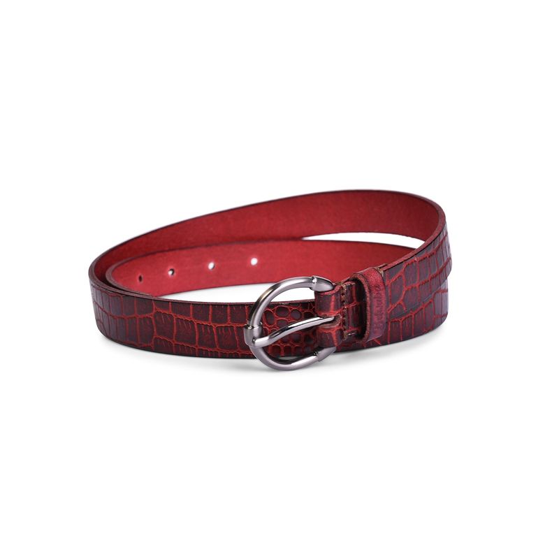 BELWABA Genuine Leather Red Women'S Belt (26)