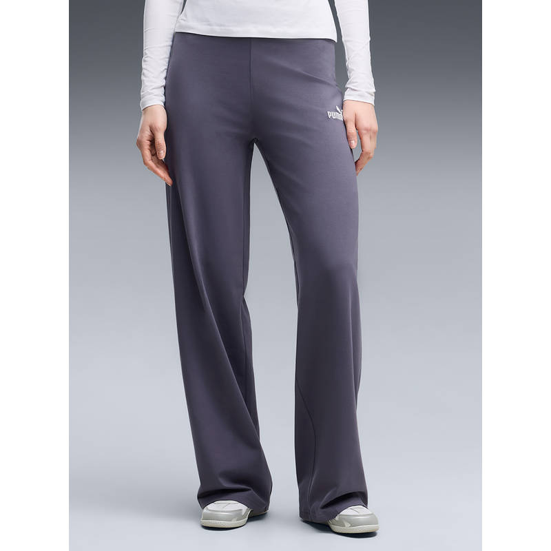 Puma Women Grey Solid/Plain Cotton Trackpant (2XL)