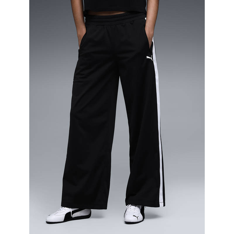Puma Women Black Solid/Plain Polyester Trackpant (2XL)