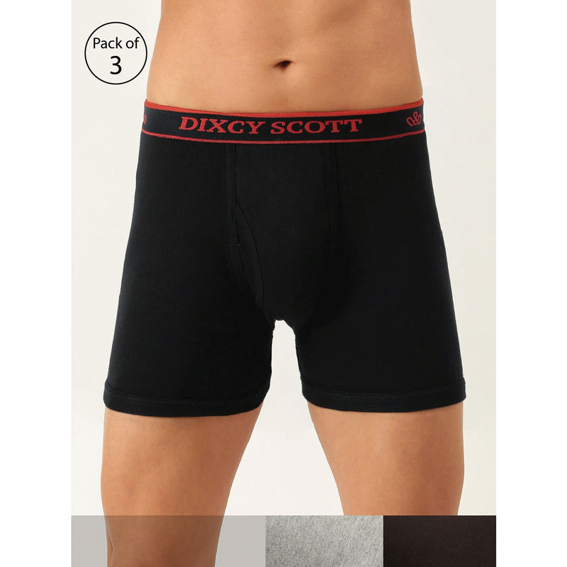 Dixcy Scott Cross Trunk Assorted (Pack Of 3) (S)