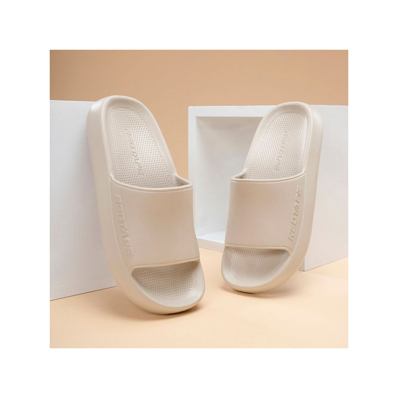 Red Tape Men Solid Beige Sliders (UK 10)