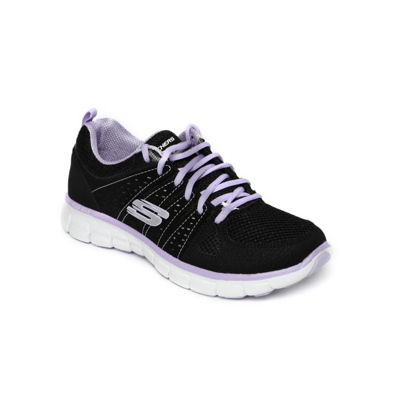 SKECHERS Women Look Book Black Running Shoes (UK 3)