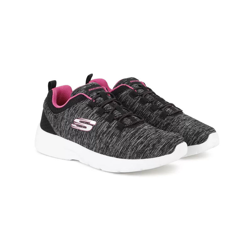 SKECHERS Women Dynamite 2.0-Quick Concept Black Running Shoes (UK 4)