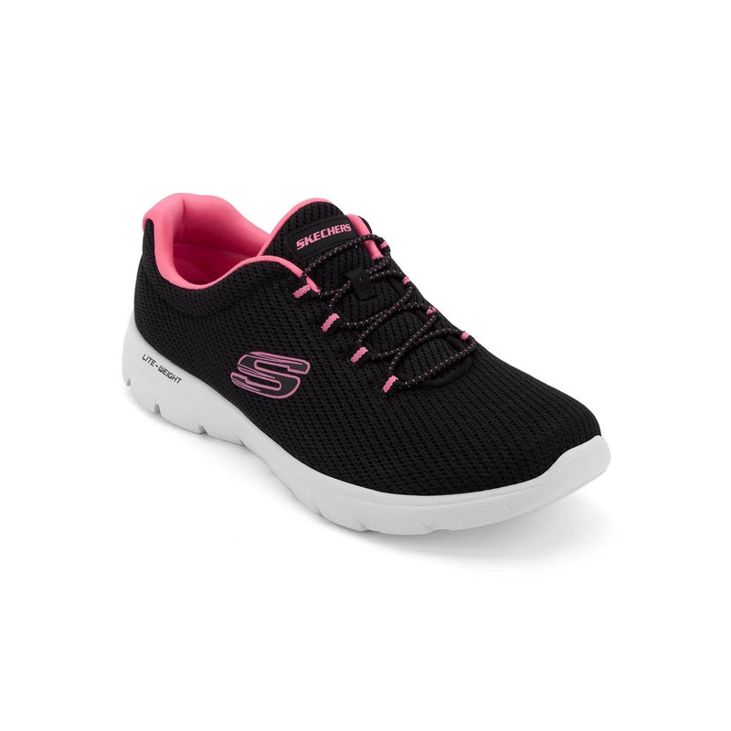 SKECHERS Women Summits - Quick Lapse Black Running Shoes (UK 4)
